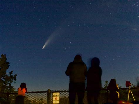 A green comet that has not passed by Earth since the Stone Age is currently visible in the night sky, and makes its closest approach tonight. . What time comet tonight